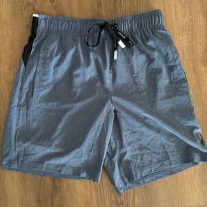 NEW Spyder Active Mens Small Blue Hybrid‎ Athletic Training Shorts Gym Workout